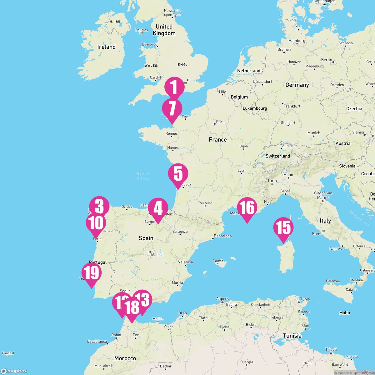 21 Night Mediterranean Spain & France Medley (Southampton Roundtrip)