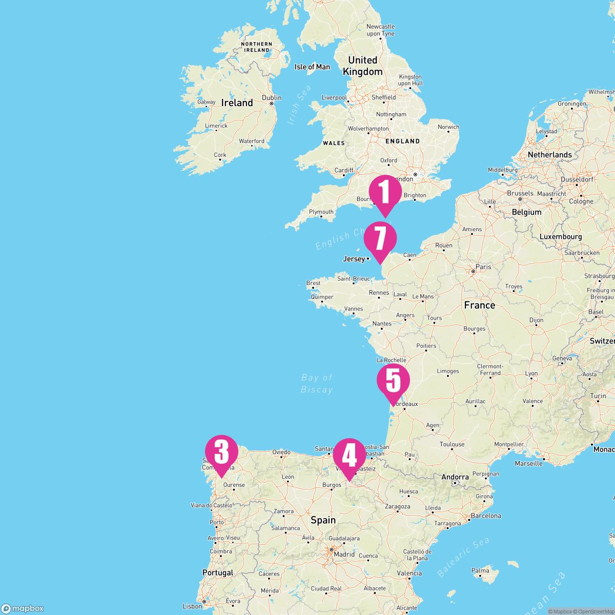 7 Night Spain & France (Southampton Roundtrip)