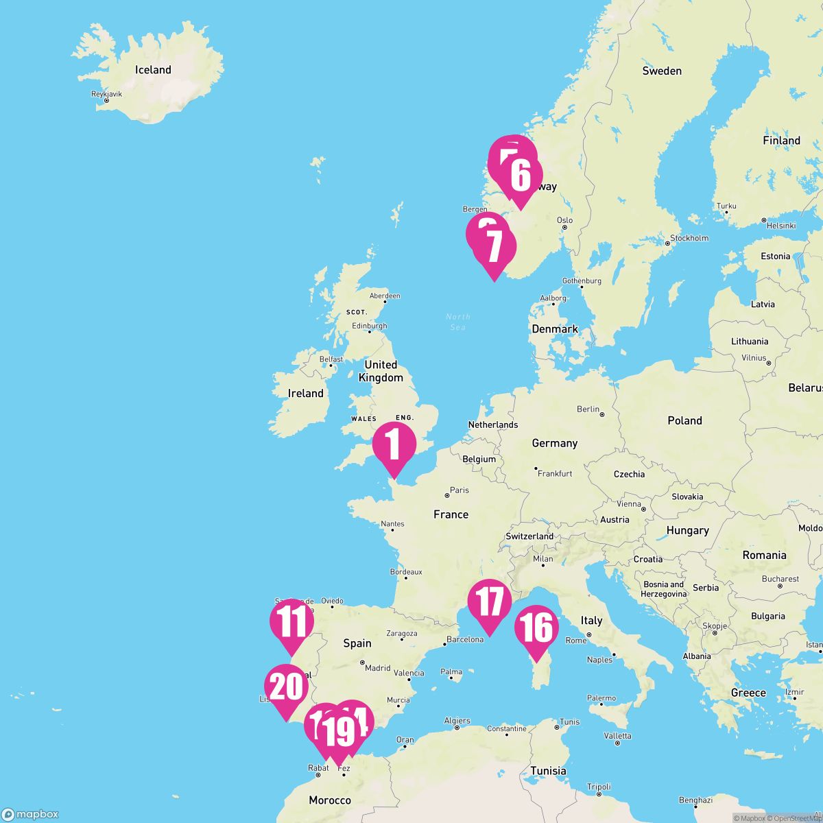 22 Night Mediterranean & Norwegian Fjords Medley (Southampton Roundtrip)