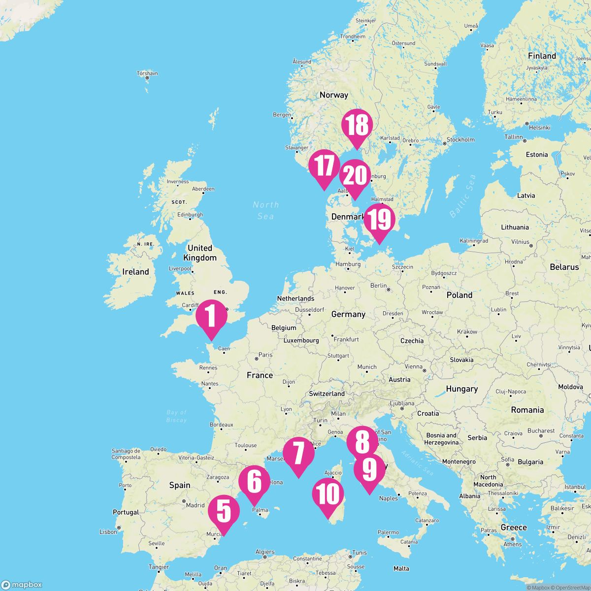 21 Night Mediterranean & Scandinavia Medley (Southampton Roundtrip)