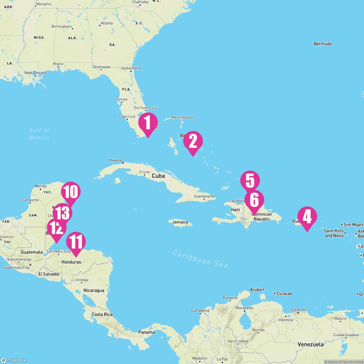 14 Night Caribbean East/West Adventurer (Ft. Lauderdale Roundtrip)
