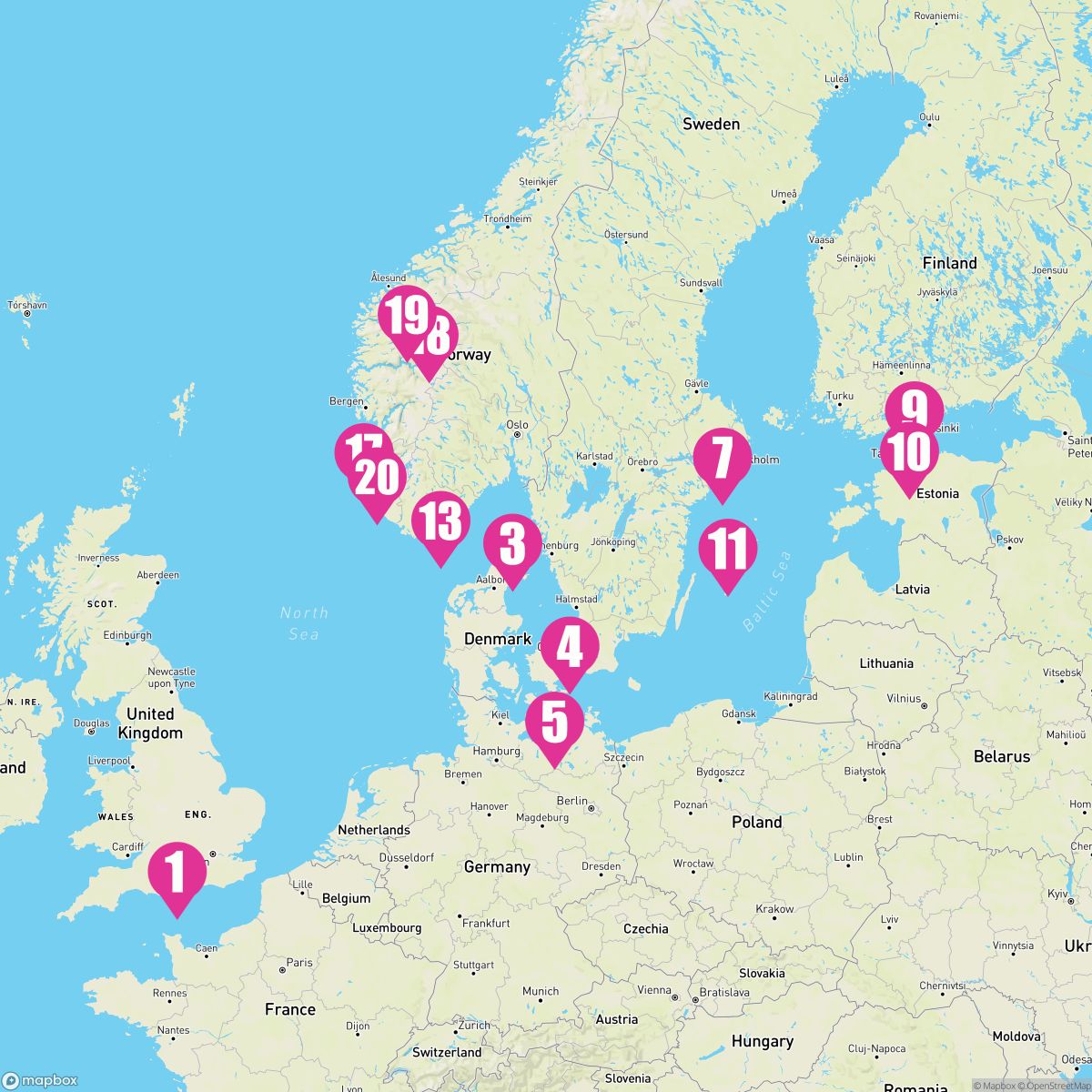 21 Night Norwegian Fjords Denmark & Sweden (Southampton Roundtrip)