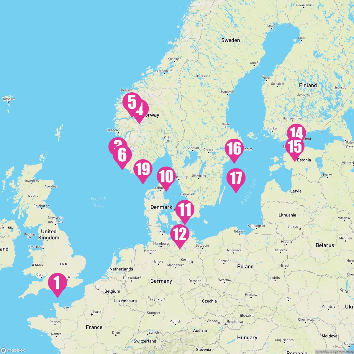 20 Night Norwegian Fjords Denmark & Sweden (Southampton Roundtrip)