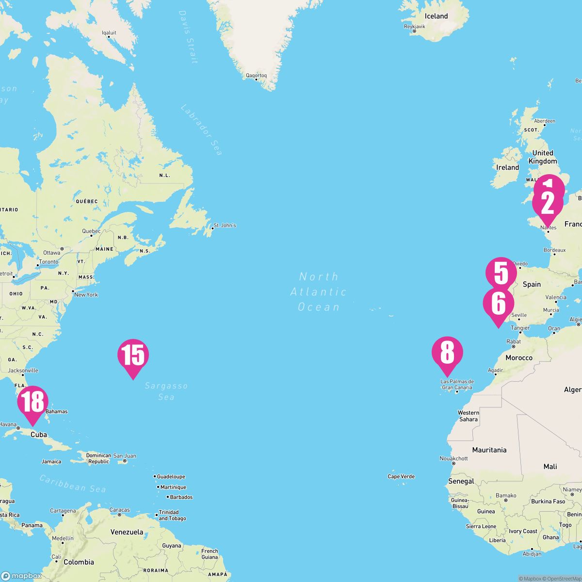 17 Night France & Portugal Passage (Southampton To Ft. Lauderdale)