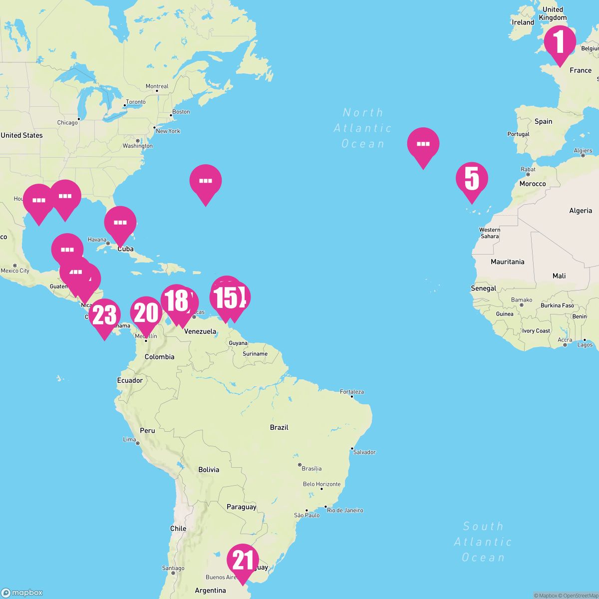 Caribbean and Central America Discovery