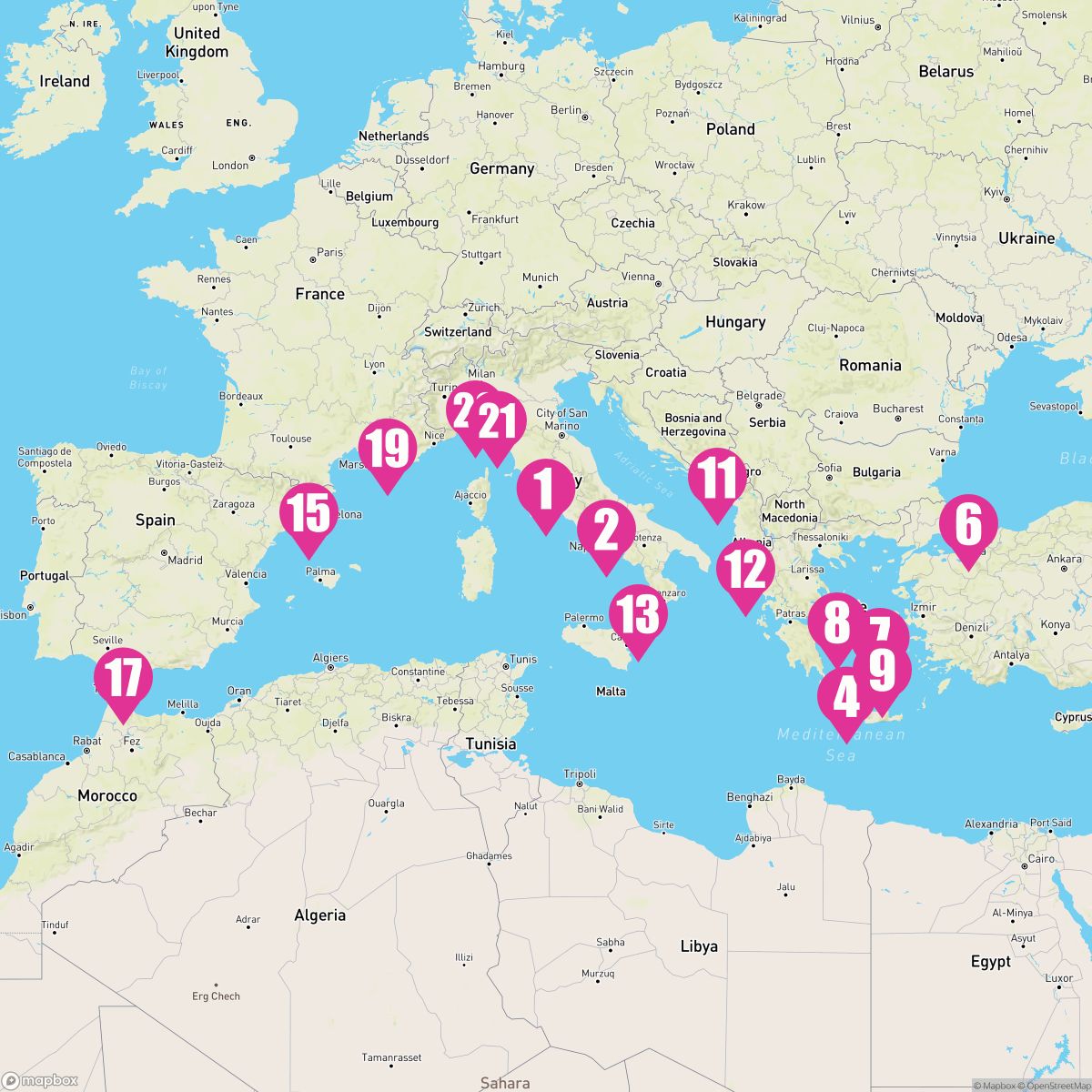 21 Night The Best Of The Mediterranean (Rome Roundtrip)