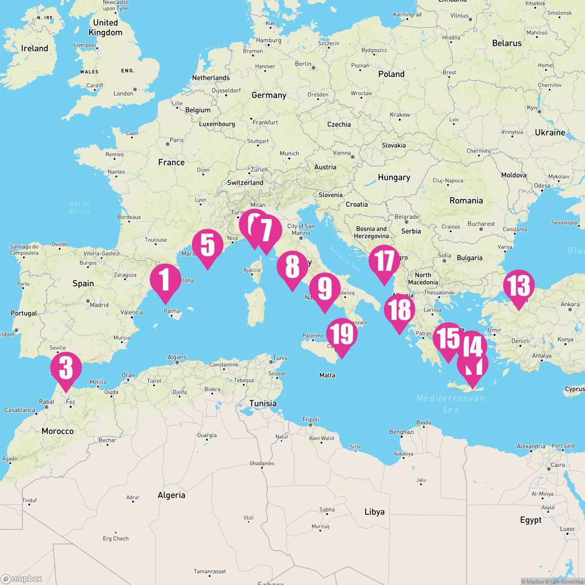 21 Night The Best Of The Mediterranean (Barcelona Roundtrip)