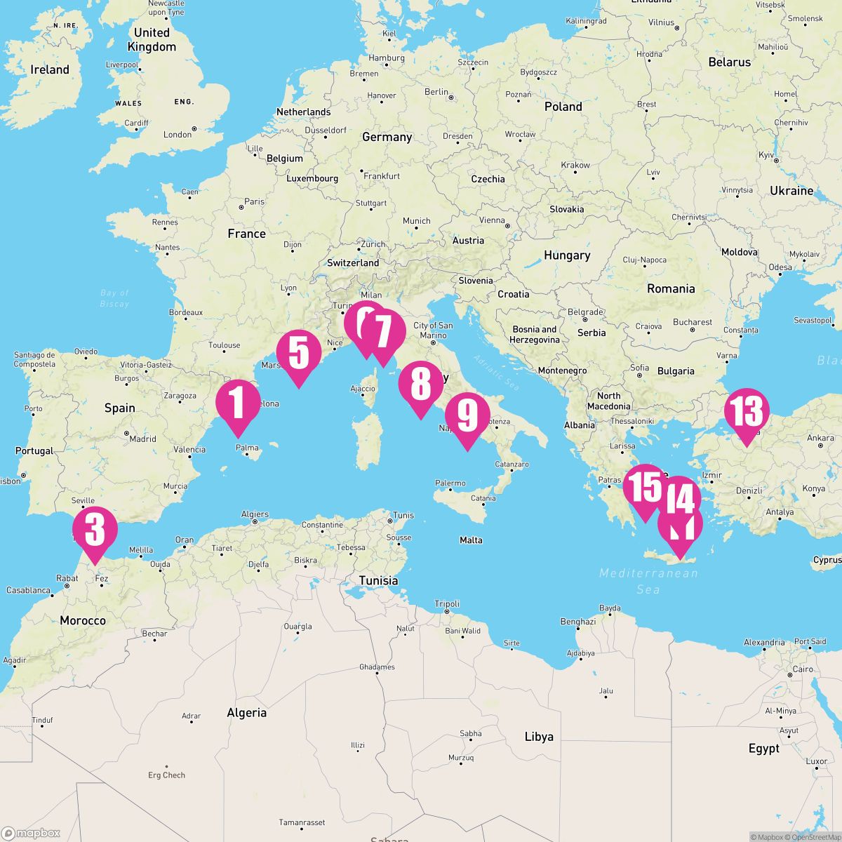 14 Night Mediterranean With Greek Isles France & Turkey (Barcelona To Athens)
