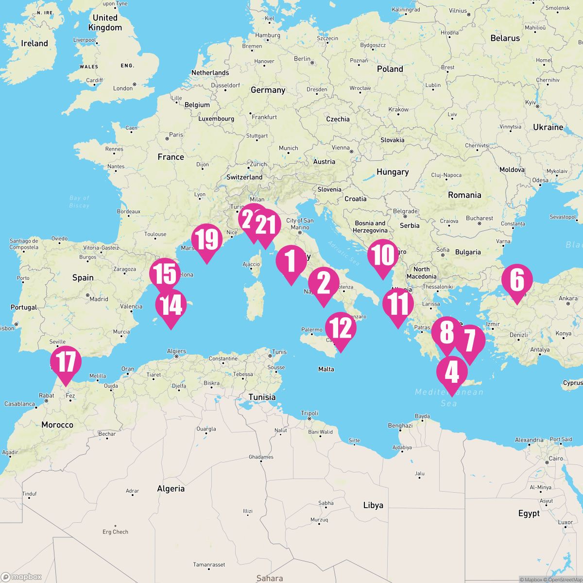21 Night The Best Of The Mediterranean (Rome Roundtrip)