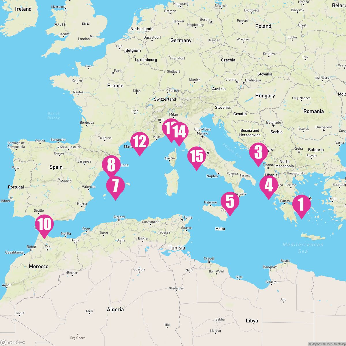 14 Night Mediterranean With Greece France & Italy (Athens To Rome)