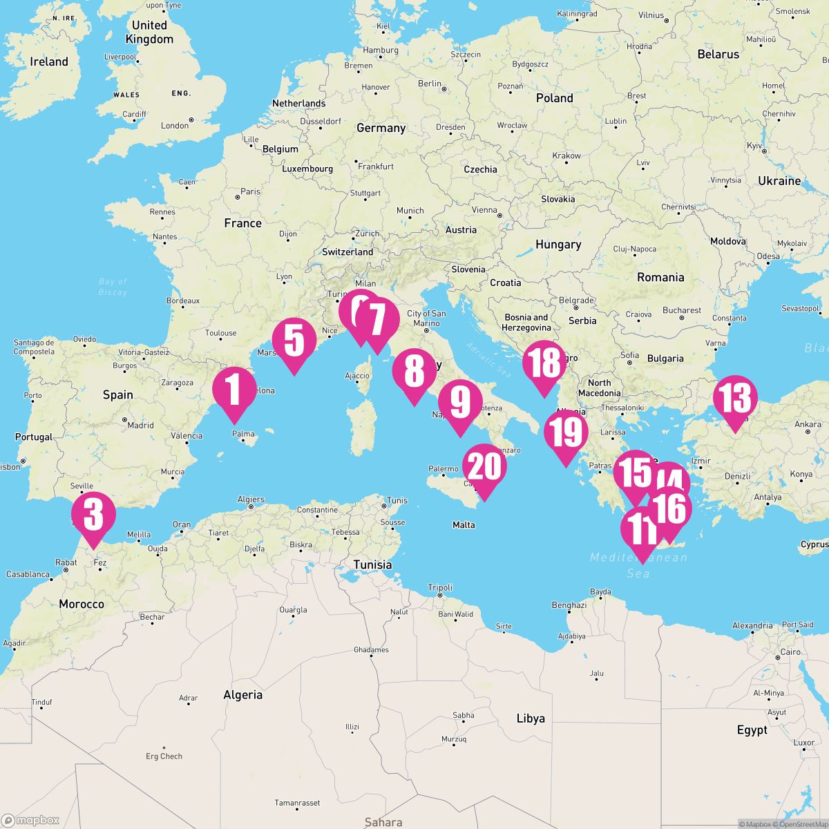 21 Night The Best Of The Mediterranean (Barcelona Roundtrip)
