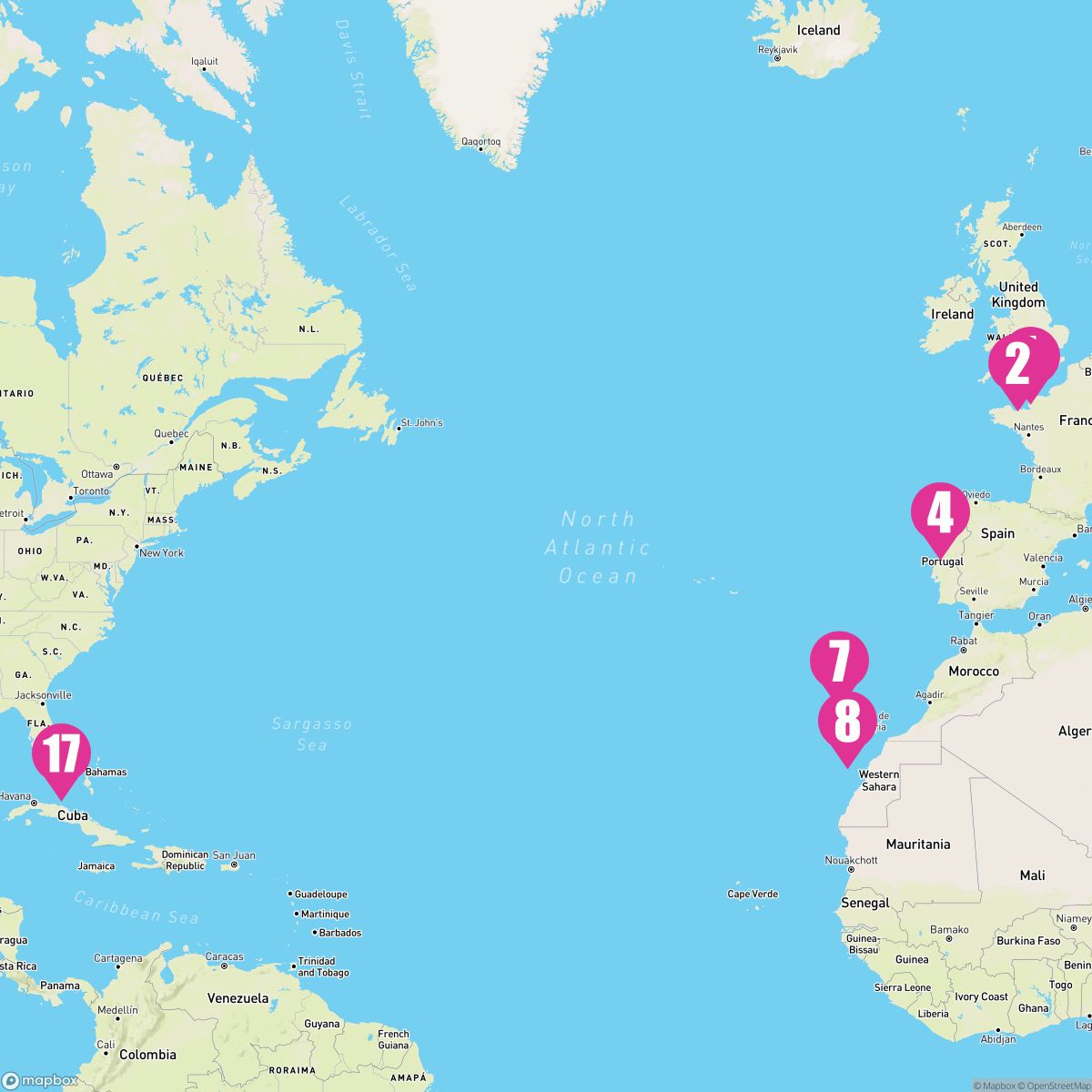 16 Night Iberian Passage (Southampton To Ft. Lauderdale)