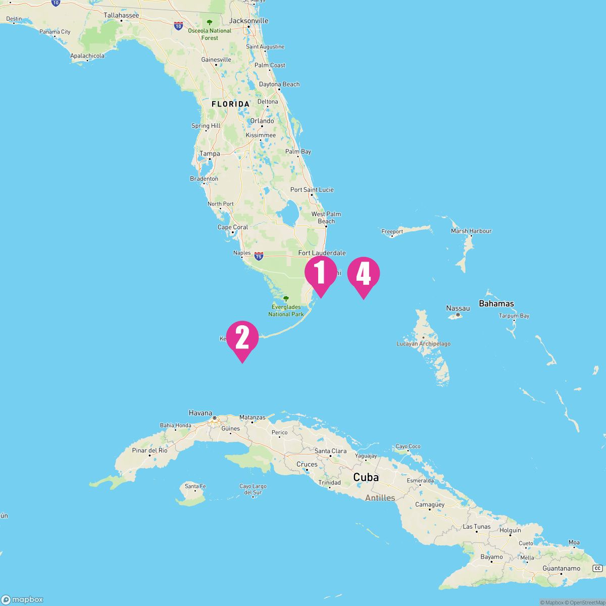 4 Night Fire & Sunset Soirees (Miami Roundtrip)