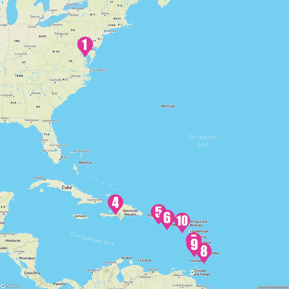 13 Night Southern Caribbean (Baltimore Roundtrip)