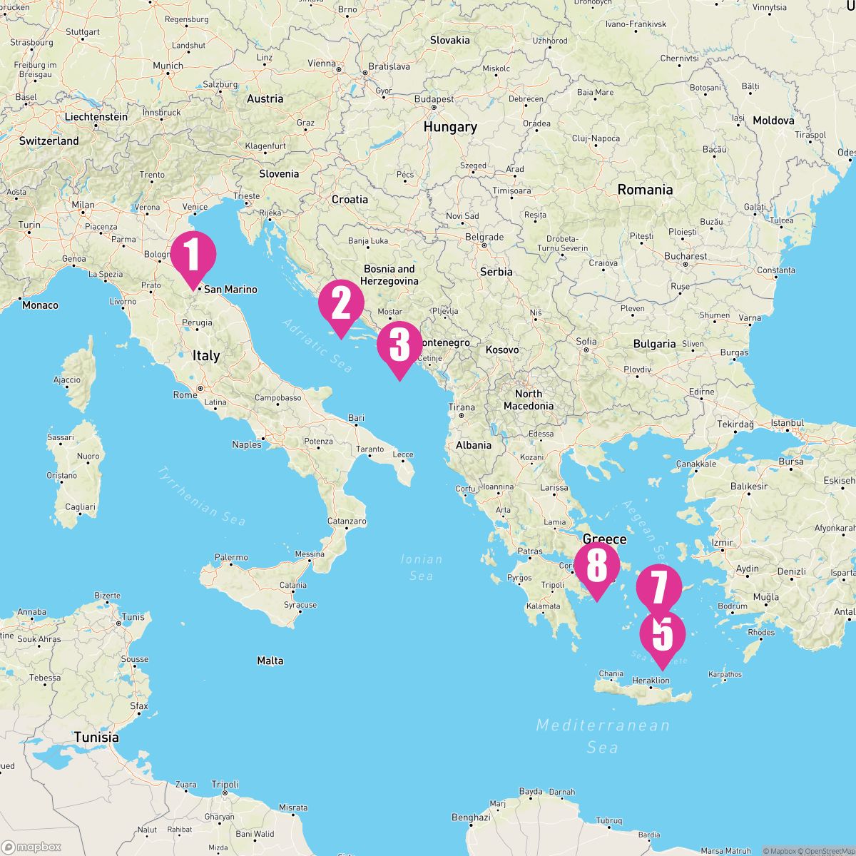 7 Night Greece & Croatia (Ravenna To Athens)