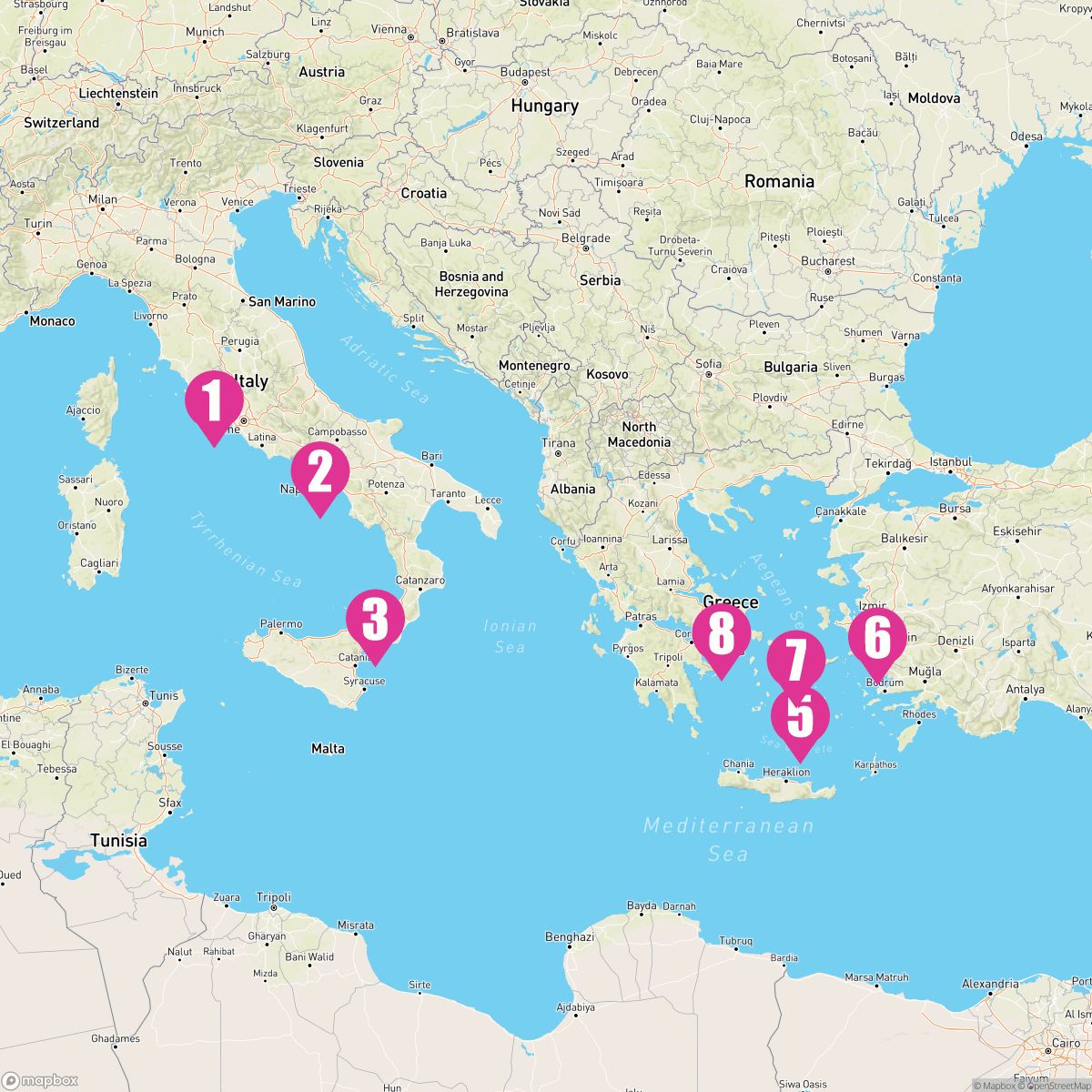 7 Night Greek Isles  (Rome To Athens)