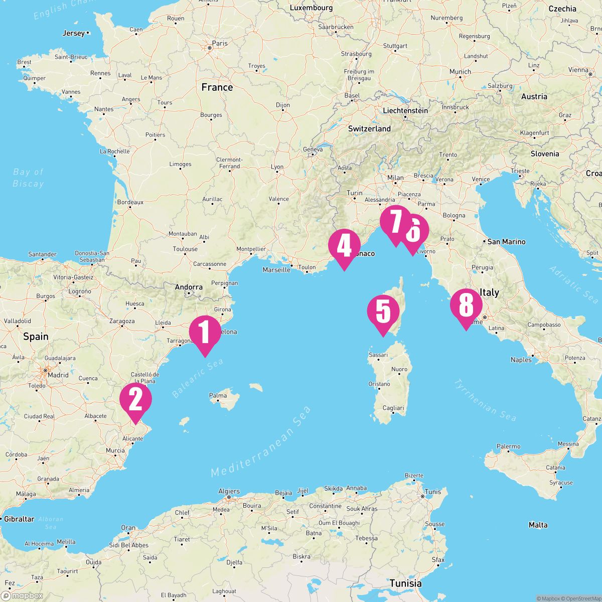 7 Night Western Mediterranean (Barcelona To Rome)