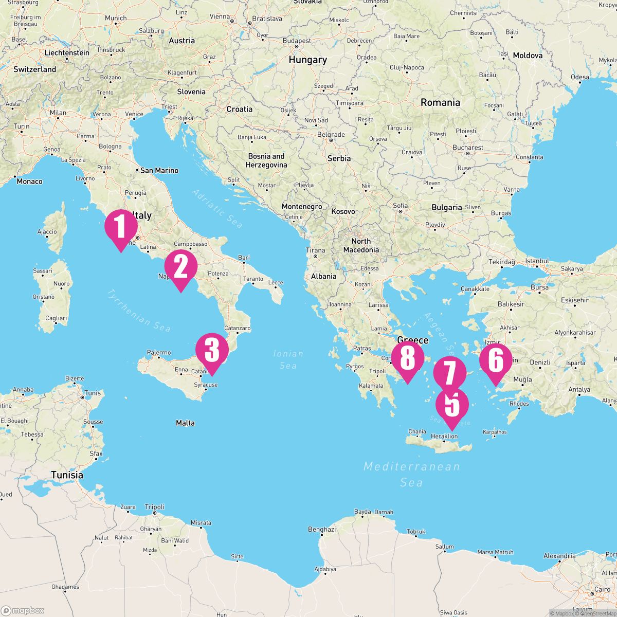 7 Night Greek Isles (Rome To Athens)