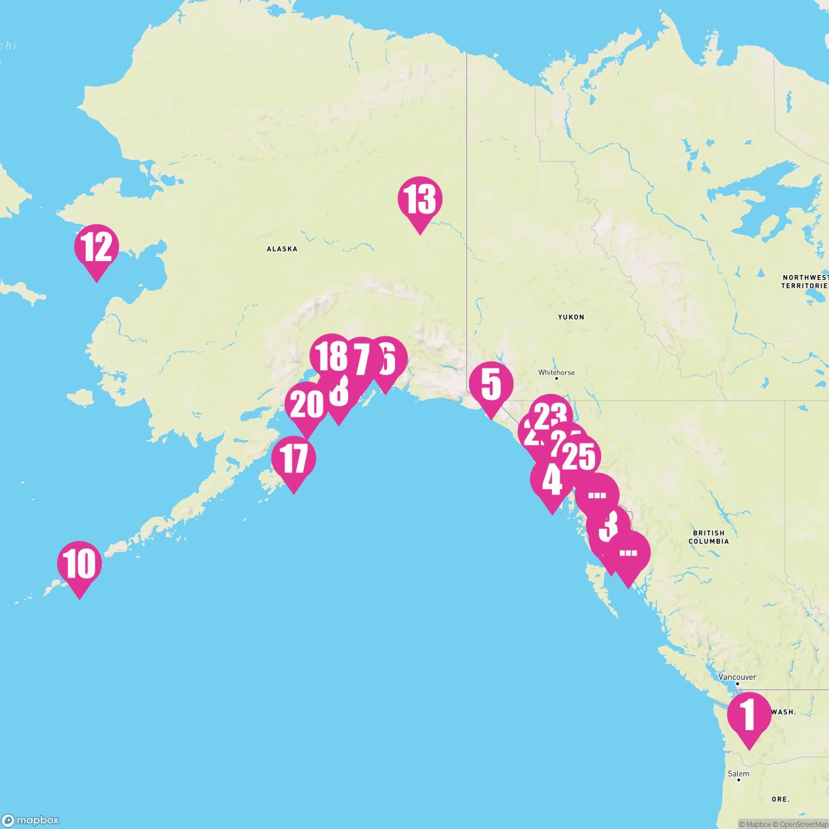 28 Night Alaska Arctic Circle Solstice (Seattle Roundtrip)