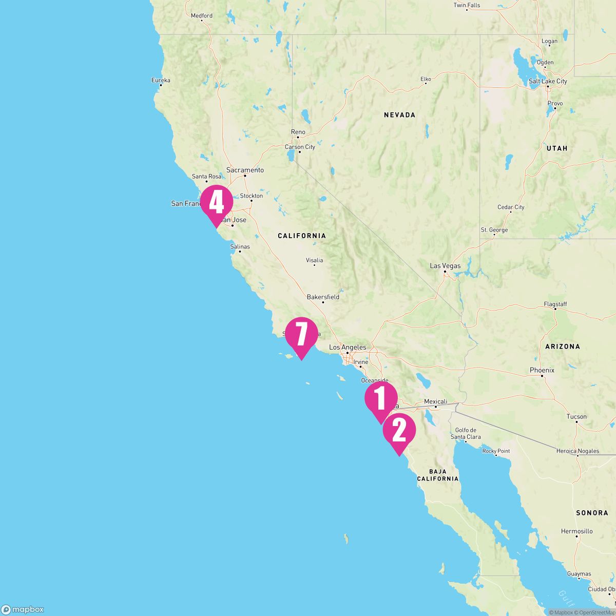 7 Night Classic California Coast (San Diego Roundtrip)