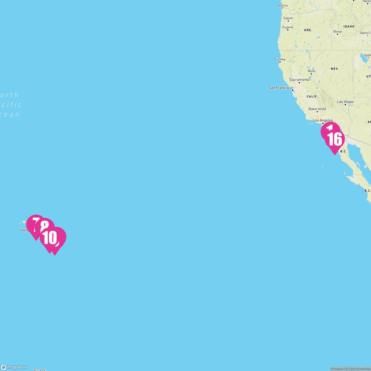 16 Night Circle Hawaii Holiday (San Diego Roundtrip)