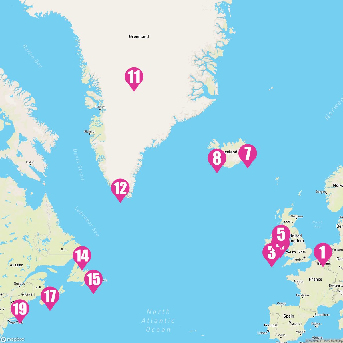 18 Night Voyage Of The Vikings (Rotterdam To Boston)