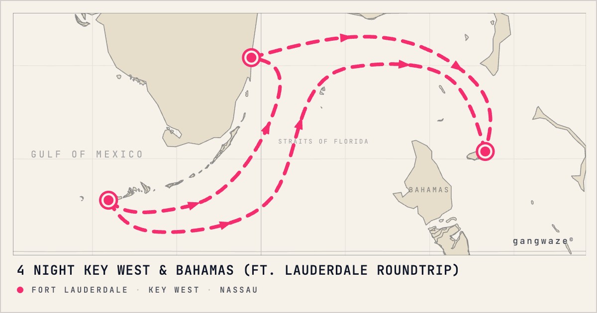 Redlection Map Celebrity Reflection April 26, 2027 | 4-Night Cruise from $453