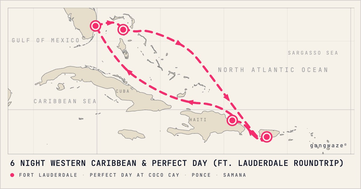 Legend of the Seas Mar 28, 2027: 6-Night Cruise from $1,373