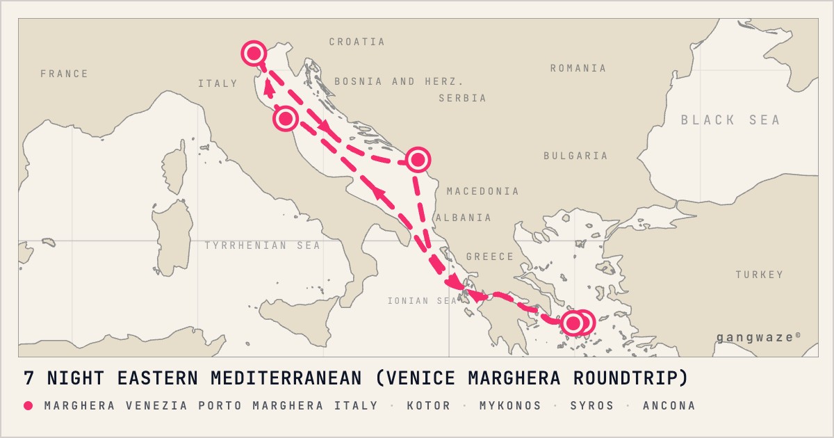 MSC Lirica July 24, 2027 | 7-Night Cruise from $1,234