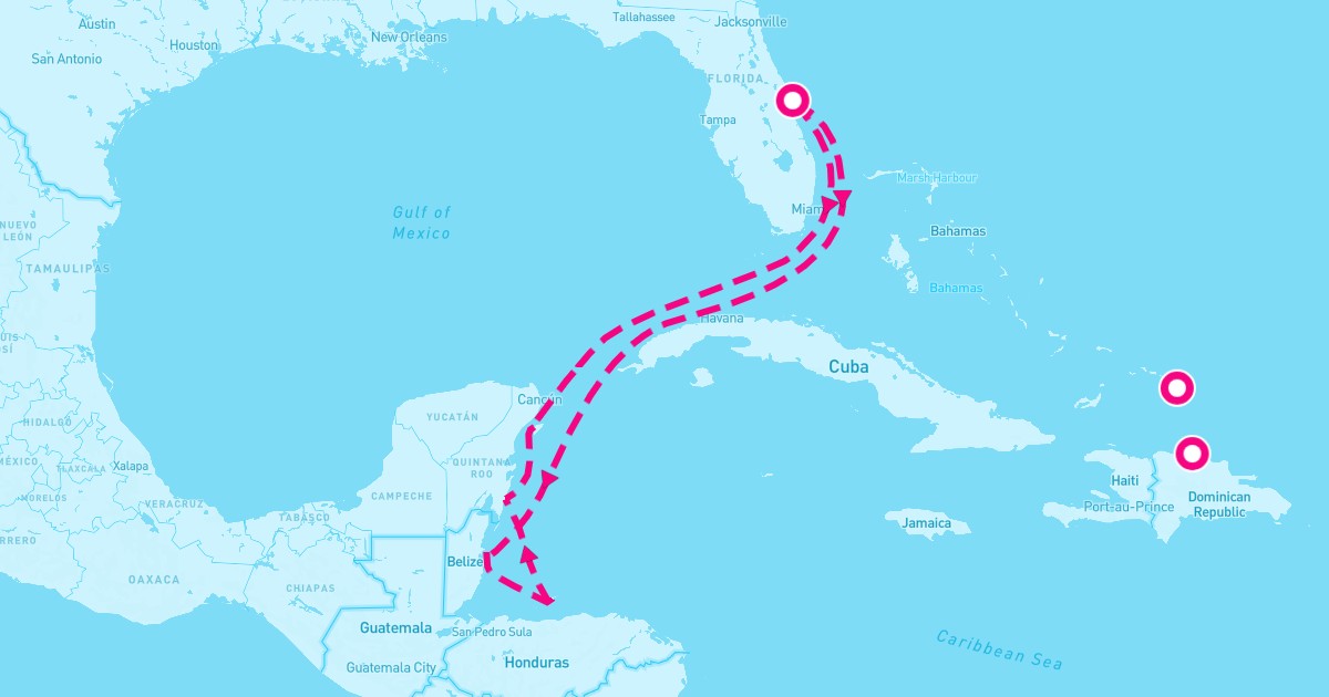 Sky Princess - January 25th, 2026 - Cruise Map & Port Info