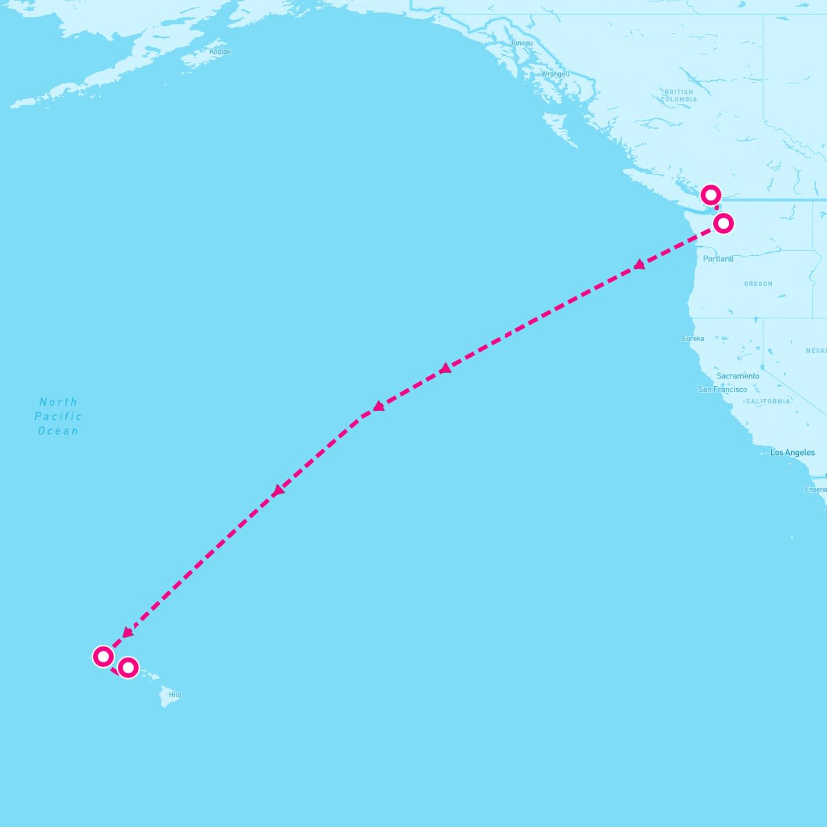 Anthem of the Seas itinerary map for October 4, 2025