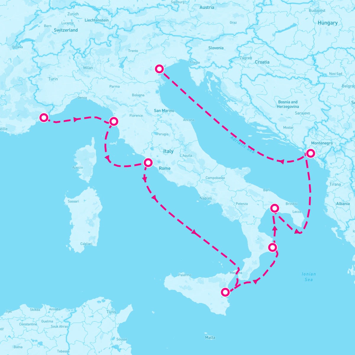 11 Night Italy Intensive (Nice To Venice)