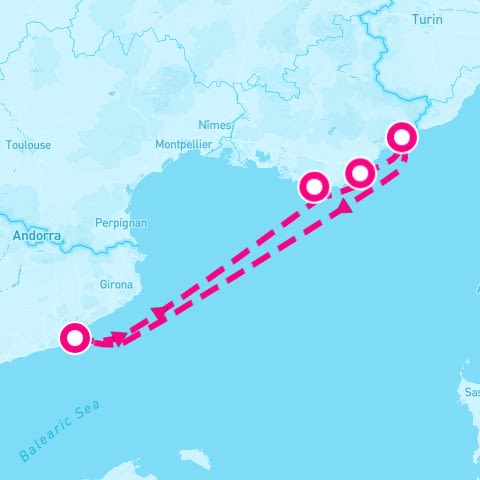 5 Night Grand Prix: Nice Barcelona & St. Tropez (Barcelona Roundtrip)