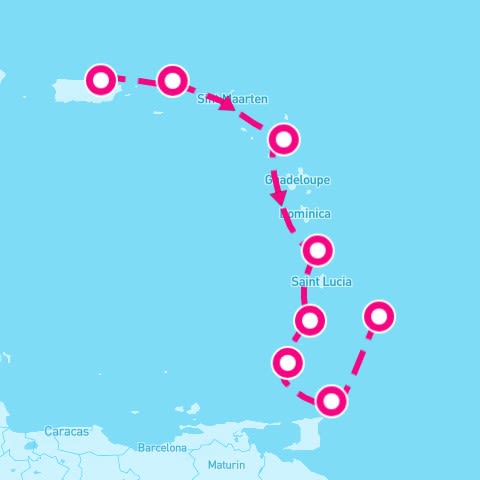 7 Night Southern Caribbean: Antigua Grenada & Barbados (San Juan To Bridgetown)