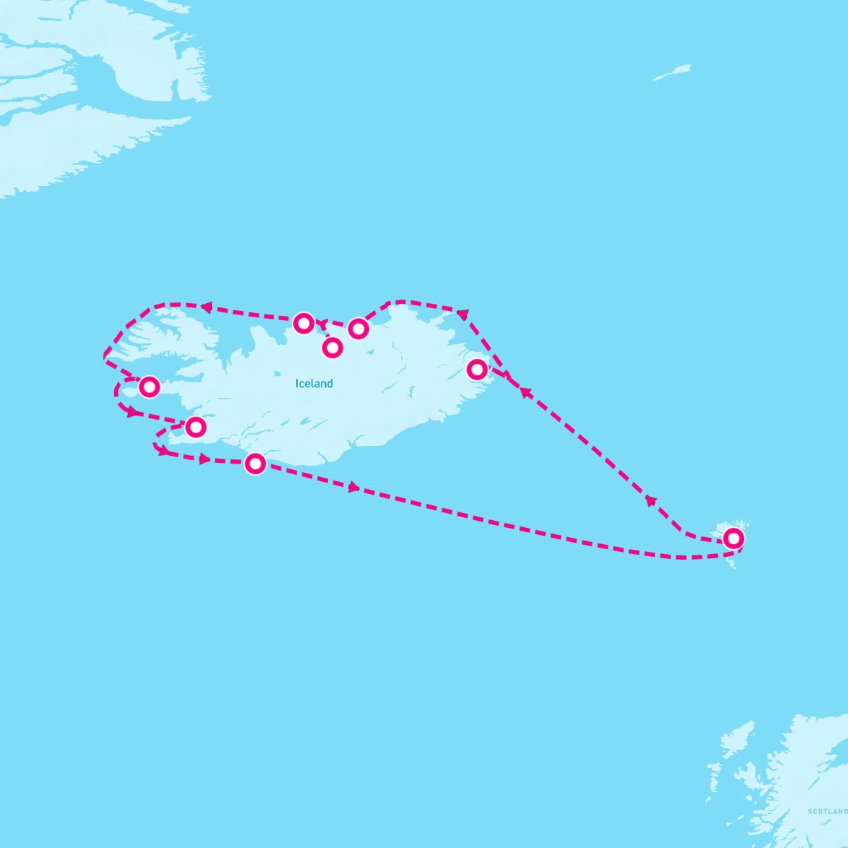 Azamara Quest itinerary map for August 20, 2025 (10 nights)