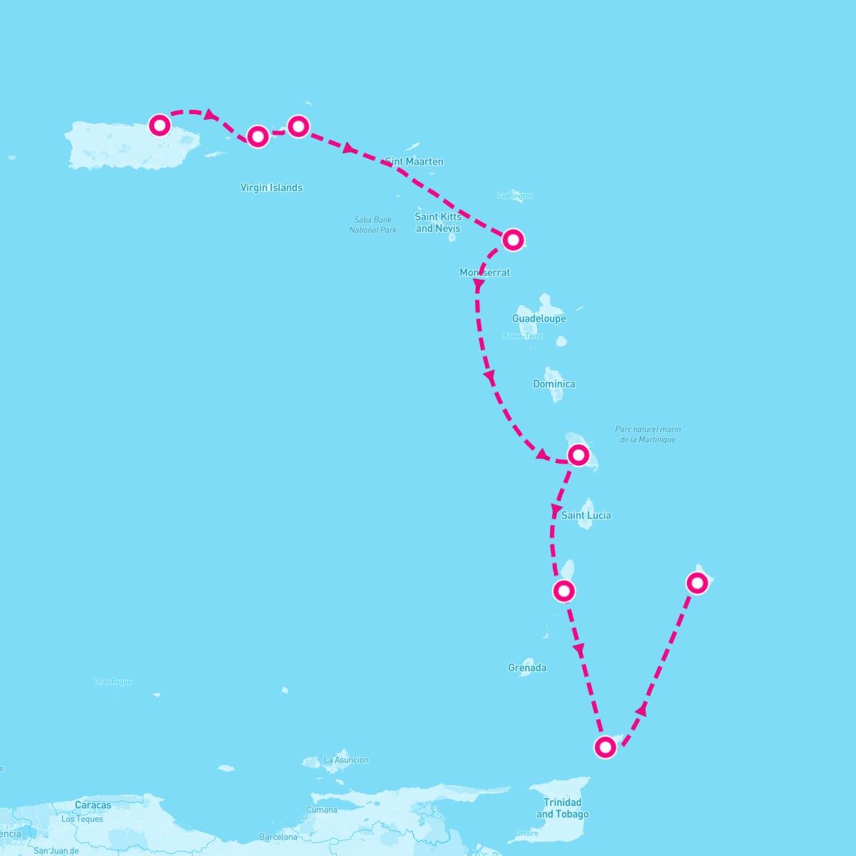 Azamara Quest itinerary map for December 19, 2025 (8 nights)