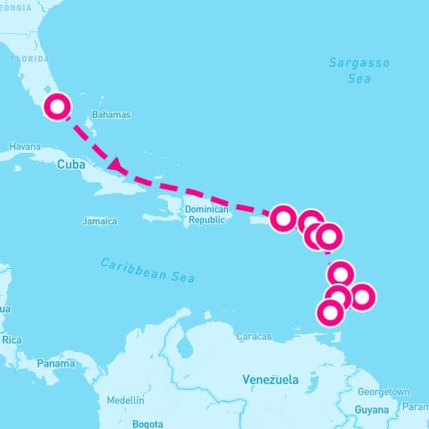 11 Night Eastern Caribbean (Miami To Bridgetown)