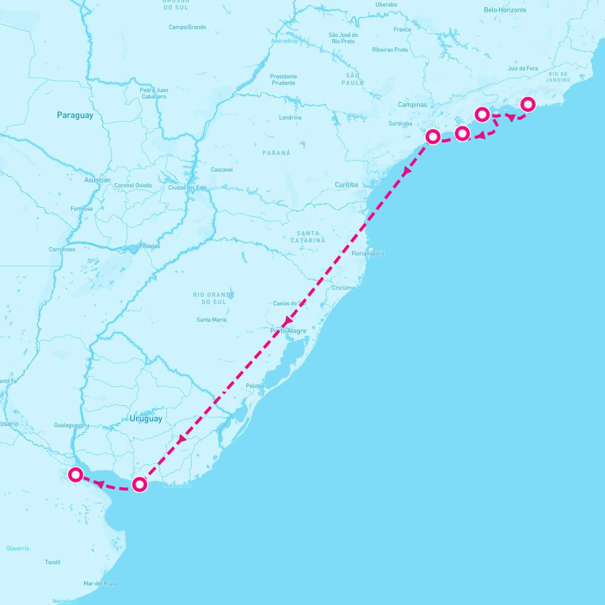 Azamara Quest itinerary map for January 31, 2026 (8 nights)