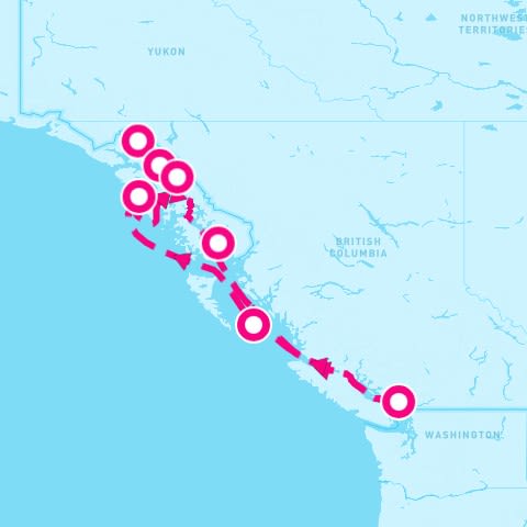 7 Night Alaska Glacier Experience (Vancouver Roundtrip)