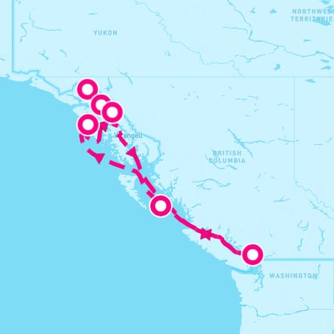 7 Night Alaska Glacier Experience (Vancouver Roundtrip)