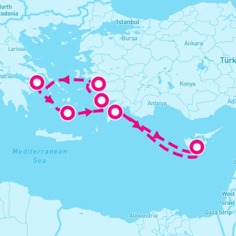 7 Night Greece Cyprus & Turkey (Athens Roundtrip)