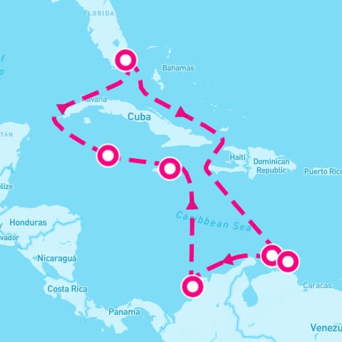 11 Night Magnetic Miami To Gorgeous George Town (Miami Roundtrip)