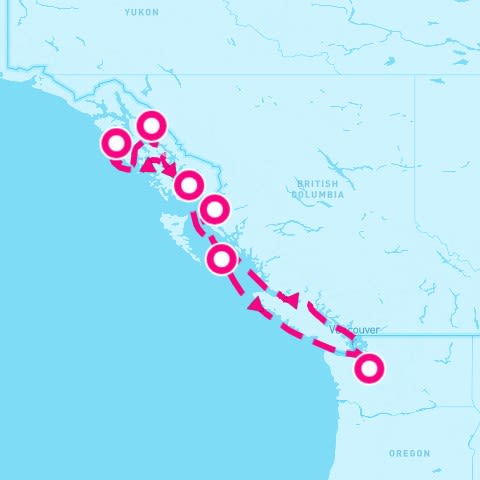 7 Night Alaskan Glacier Blues & Coastal Views (Seattle Roundtrip)