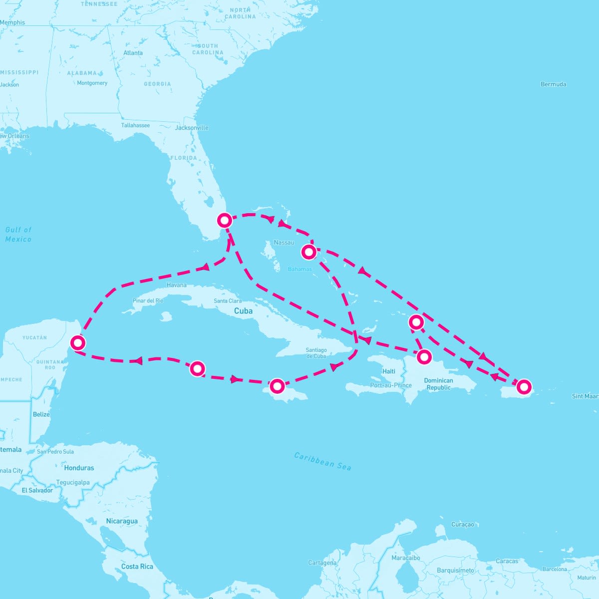 14 Night Caribbean East/West Adventurer (Ft. Lauderdale Roundtrip)