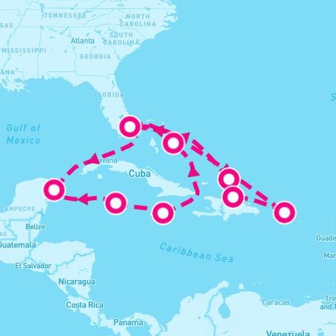 14 Night Caribbean East & West Adventurer (Ft. Lauderdale Roundtrip)