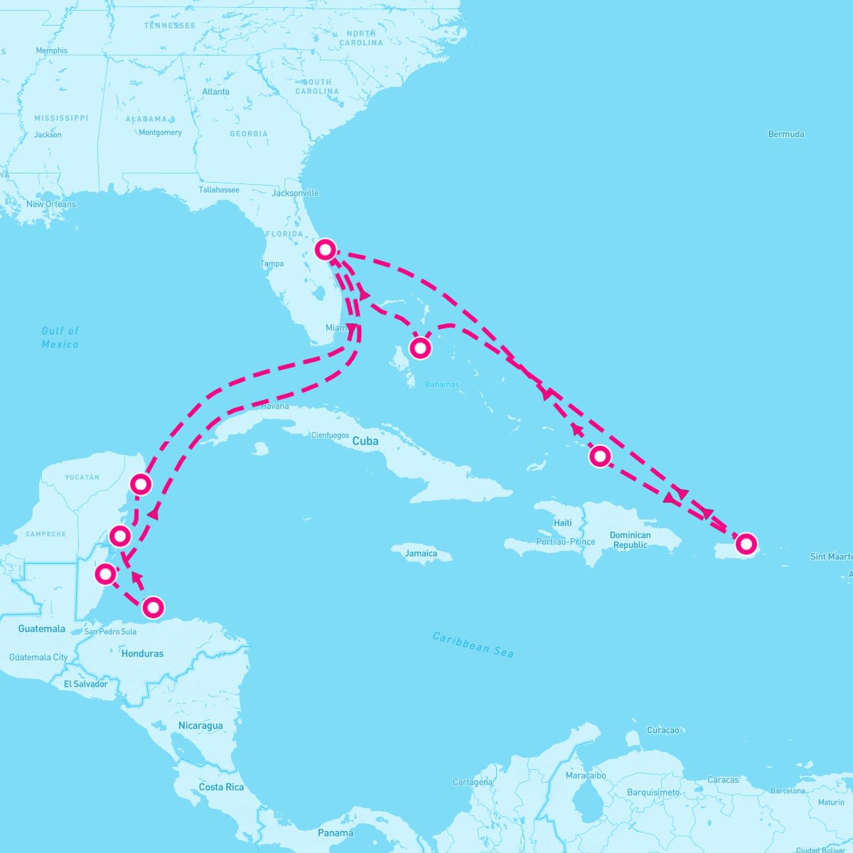 14 Night Caribbean East/West Adventurer (Port Canaveral Roundtrip)