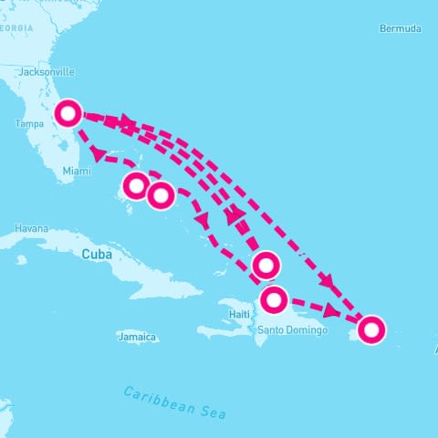 14 Night Eastern/Western Caribbean Adventurer (Port Canaveral Roundtrip)