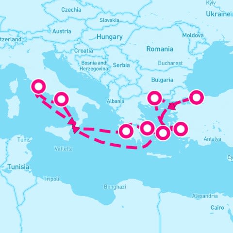 12 Night Greek Isles Turkey & Italy (Rome Roundtrip)