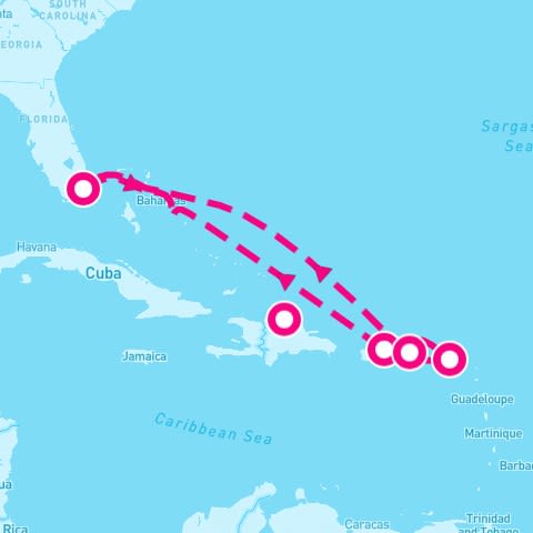 8 Night Eastern Caribbean (Miami Roundtrip)