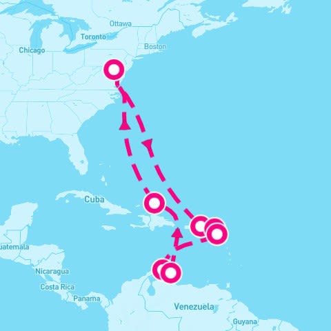 14 Night Southern Caribbean: Carnival Journeys (Baltimore Roundtrip)